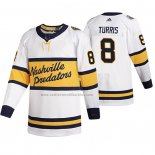 Camiseta Hockey Nashville Predators Kyle Turris Breakaway Jugador Retro 2020 Winter Classic Blanco