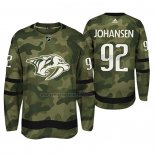 Camiseta Hockey Nashville Predators Ryan Johansen Autentico Armed Special Forces Camuflaje