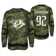 Camiseta Hockey Nashville Predators Ryan Johansen Autentico Armed Special Forces Camuflaje