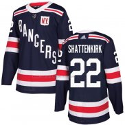 Camiseta Hockey New York Rangers Kevin Shattenkirk Autentico 2018 Winter Classic Azul