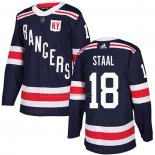 Camiseta Hockey New York Rangers Marc Staal 2018 Winter Classic Azul