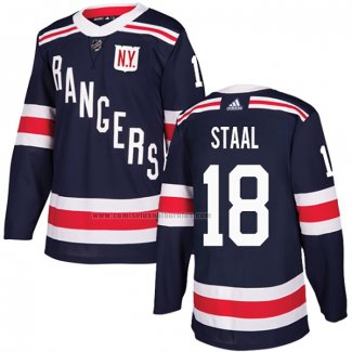 Camiseta Hockey New York Rangers Marc Staal 2018 Winter Classic Azul