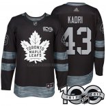 Camiseta Hockey Toronto Maple Leafs Nazem Kadri 1917-2017 100th Aniversario Negro