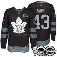 Camiseta Hockey Toronto Maple Leafs Nazem Kadri 1917-2017 100th Aniversario Negro