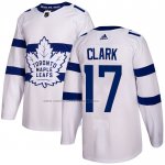 Camiseta Hockey Toronto Maple Leafs Wendel Clark Autentico 2018 Stadium Series Blanco