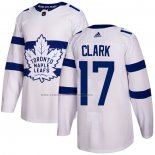 Camiseta Hockey Toronto Maple Leafs Wendel Clark Autentico 2018 Stadium Series Blanco