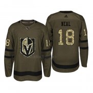 Camiseta Hockey Vegas Golden Knights James Neal 2018 Salute To Service Verde Militar