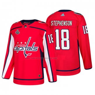 Camiseta Hockey Washington Capitals Chandler Stephenson Bound Patch Stanley Cup Final Rojo