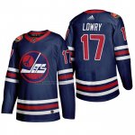 Camiseta Hockey Winnipeg Jets Adam Lowry Heritage Classic 2019-20 Azul