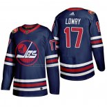 Camiseta Hockey Winnipeg Jets Adam Lowry Heritage Classic 2019-20 Azul