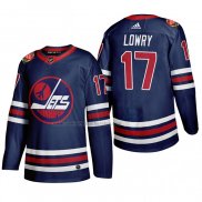 Camiseta Hockey Winnipeg Jets Adam Lowry Heritage Classic 2019-20 Azul