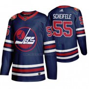 Camiseta Hockey Winnipeg Jets Mark Scheifele Heritage Classic 2019-20 Azul