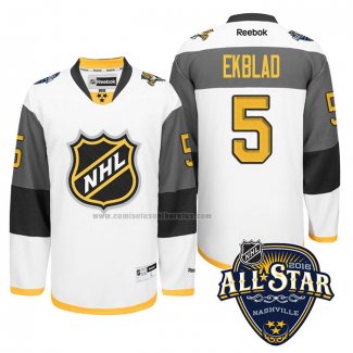 Camiseta Hockey 2016 All Star Florida Panthers Aaron Ekblad Blanco