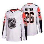 Camiseta Hockey 2018 All Star Anaheim Ducks Brandon Montour Blanco
