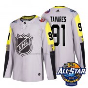 Camiseta Hockey 2018 All Star New York Islanders John Tavares Autentico Gris