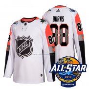 Camiseta Hockey 2018 All Star San Jose Sharks Brent Burns Autentico Blanco