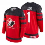 Camiseta Hockey Canada Colten Ellis 2018 IIHF World Championship Jugador Rojo