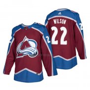 Camiseta Hockey Colorado Avalanche Colin Wilson Autentico Primera 2018 Rojo