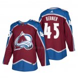 Camiseta Hockey Colorado Avalanche Jonathan Bernier Autentico Primera 2018 Rojo