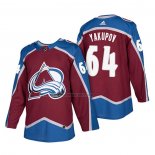 Camiseta Hockey Colorado Avalanche Nail Yakupov Autentico Primera 2018 Rojo