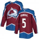 Camiseta Hockey Colorado Avalanche Ramage Primera Autentico Rojo