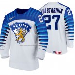 Camiseta Hockey Finlandia Eetu Luostarinen Primera 2020 IIHF World Championship Blanco