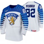 Camiseta Hockey Finlandia Harri Pesonen Primera 2020 IIHF World Championship Blanco