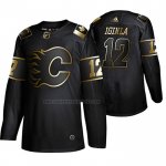 Camiseta Hockey Golden Edition Calgary Flames Jarome Iginla Retired Jugador Autentico Negro
