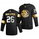 Camiseta Hockey Golden Edition New York Islanders Oliver Wahlstrom Limited Autentico 2020-21 Negro