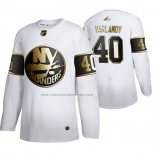 Camiseta Hockey Golden Edition New York Islanders Semyon Varlamov Limited Blanco