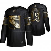 Camiseta Hockey Golden Edition New York Rangers Jean Ratelle Retired Jugador Autentico Negro