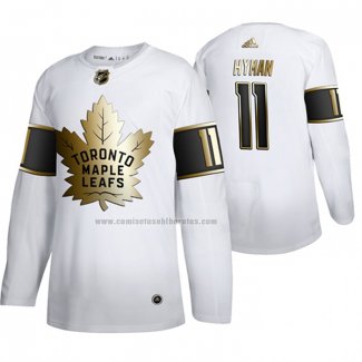Camiseta Hockey Golden Edition Toronto Maple Leafs Zach Hyman Limited Blanco