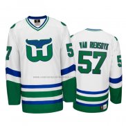 Camiseta Hockey Hartford Whalers Trevor Van Riemsdyk Heritage Throwback Blanco