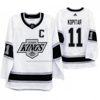 Camiseta Hockey Los Angeles Kings Anze Kopitar Heritage Throwback Blanco