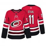 Camiseta Hockey Mujer Carolina Hurricanes Jordan Staal Autentico Jugador Rojo