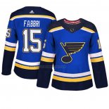 Camiseta Hockey Mujer St. Louis Blues Home Alex Pietrangelo Stanley Cup Final Azul