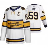Camiseta Hockey Nashville Predators Roman Josi Breakaway Jugador Retro 2020 Winter Classic Blanco