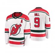 Camiseta Hockey Nino New Jersey Devils Taylor Hall Alterno Breakaway Blanco