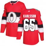 Camiseta Hockey Nino Ottawa Senators Erik Karlsson Autentico 2017 100 Classic Rojo