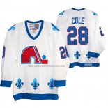 Camiseta Hockey Quebec Nordiques Ian Cole Heritage Vintage Replica Blanco
