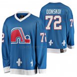 Camiseta Hockey Quebec Nordiques Joonas Donskoi Heritage Vintage Replica Azul