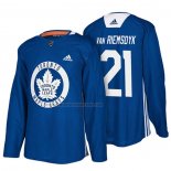 Camiseta Hockey Toronto Maple Leafs James Van Riemsdyk New Season Practice Azul