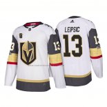Camiseta Hockey Vegas Golden Knights Brendan Leipsic Segunda 2018 Autentico Jugador Blanco