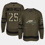 Camiseta Hockey Washington Capitals Devante Smith Pelly 2018 Salute To Service Verde Militar