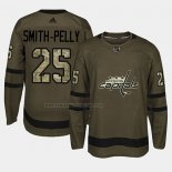 Camiseta Hockey Washington Capitals Devante Smith Pelly 2018 Salute To Service Verde Militar