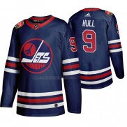 Camiseta Hockey Winnipeg Jets Bobby Hull Heritage Classic 2019-20 Azul