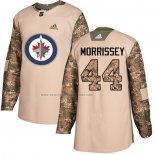 Camiseta Hockey Winnipeg Jets Josh Morrissey Autentico 2017 Veterans Day Camuflaje