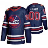 Camiseta Hockey Winnipeg Jets Personalizada 2019-20 Heritage Classic Azul