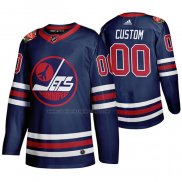 Camiseta Hockey Winnipeg Jets Personalizada 2019-20 Heritage Classic Azul